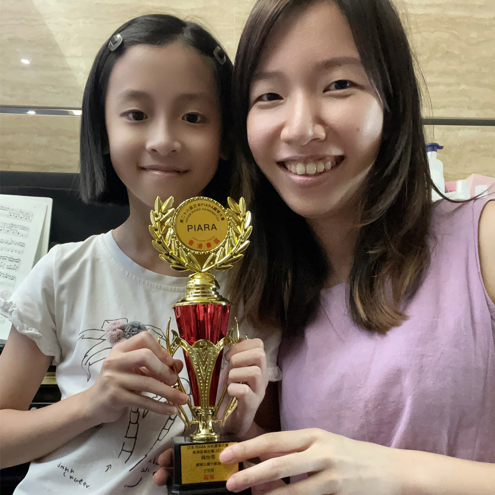 學生Sophie 獲得日本PIARA 浜松鋼琴大賽少兒組殿軍