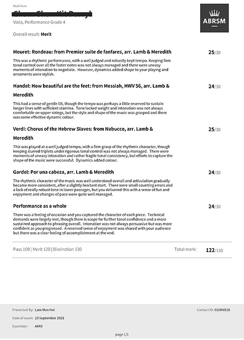 1中提琴4級